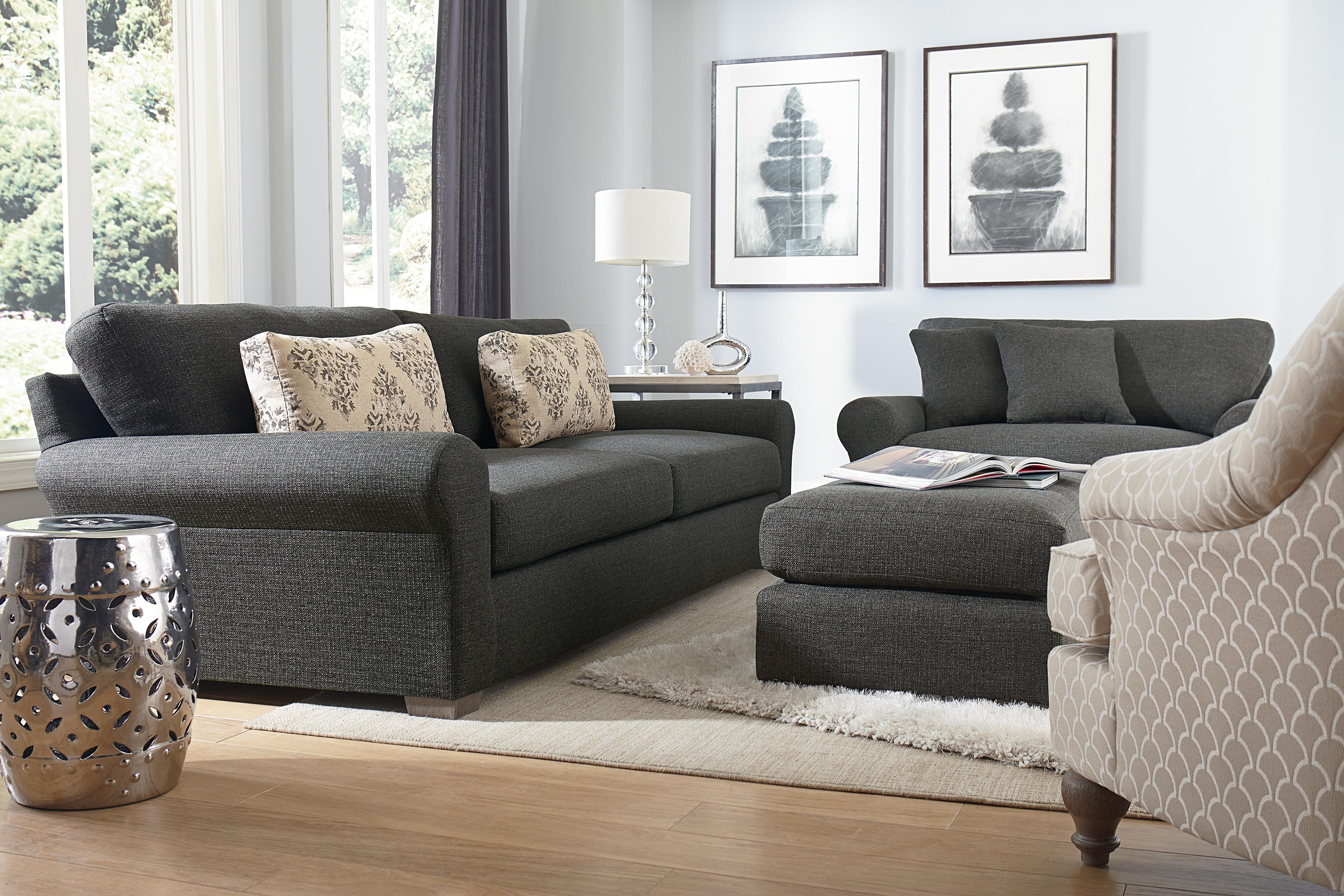 Vendor 411 Sophia S69 Transitional Wide Sofa with Removable Cushions
